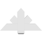 Ekena Millwork Kennewick Architectural Grade PVC Gable Bracket, 36"W x 19 1/2"H x 4"D x 6"F, 13/12 Pitch GBP036X20X0406KEN00 - alternate 3